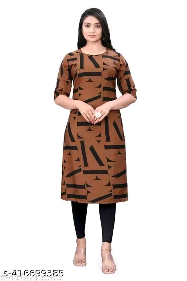Polyster/Crepe fabric-Fancy kurti for Women - S