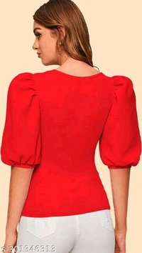 Casual Polyester Blend Pack Of 2 Stylish Top One Regular And One Crop Top  - XL