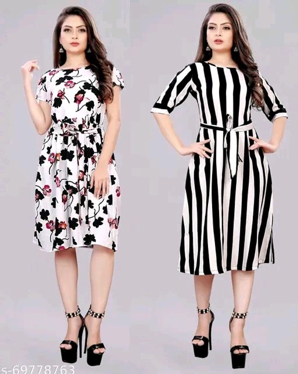 CASUAL WESTERN DRESS COMBO FOR WOMEN - M