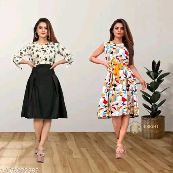 Classy Feminine Women Dresses - L