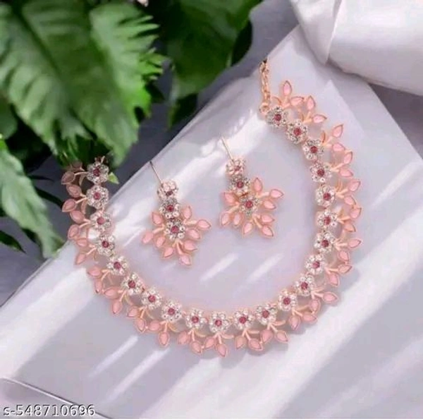 RE Rose Gold Plated Necklace set with Black color jewellery,choker,necklace,jewellery set,indian wedding jewellery set,Maangalyam/Murukku,south,indian,maharastrian,highquality set for women girls