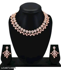 RE Rose Gold Plated Necklace set with Black color jewellery,choker,necklace,jewellery set,indian wedding jewellery set,Maangalyam/Murukku,south,indian,maharastrian,highquality set for women girls