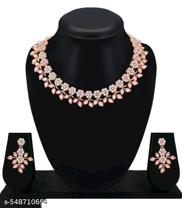 RE Rose Gold Plated Necklace set with Black color jewellery,choker,necklace,jewellery set,indian wedding jewellery set,Maangalyam/Murukku,south,indian,maharastrian,highquality set for women girls