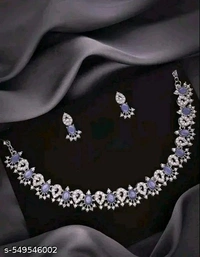Special Rose Gold & Silver Plated Choker set with matching pair of Earrings combo for women and girls