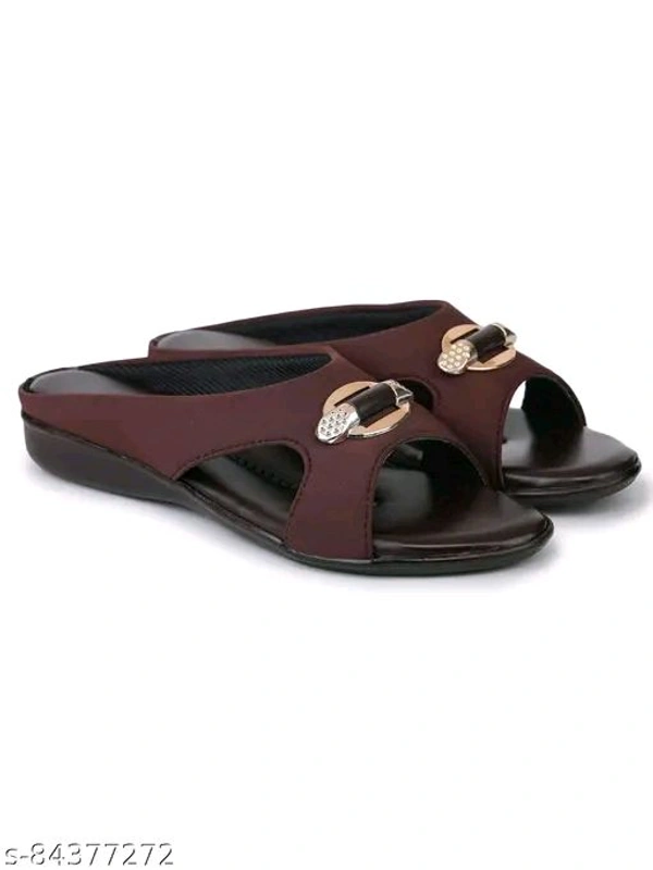 Women Casual Sandal For Women Red Flats Sandal - 9