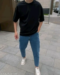 jeans for mens denim JEANS Relaxed fit pants Wide-leg denim  - 34