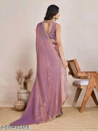 Solid Beads and Stones Two - Tone Party Wear Saree