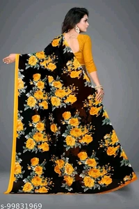 Daily Wear Printed Saree with unstitched Blouse Piece