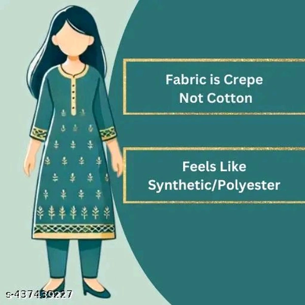 Polyster/Crepe fabric-Women's Printed Suits & Dress Materials with Dupatta