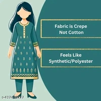 Polyster/Crepe fabric-Women's Printed Suits & Dress Materials with Dupatta