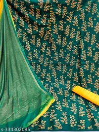 Cotton Dress Material For Women With Printed Work