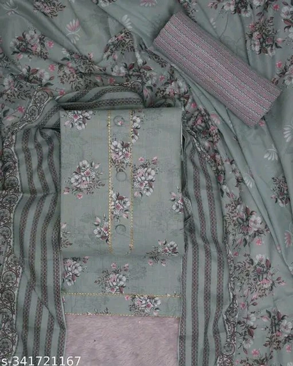 Laxuria Women's Cotton Printed Unstitched Salwar Suit Material
