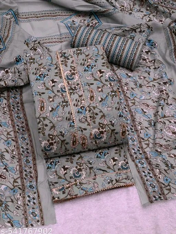 Women's Cotton Printed Unstitched Salwar Suit Material/Trending Suit,Trendy Suits & Dress Material