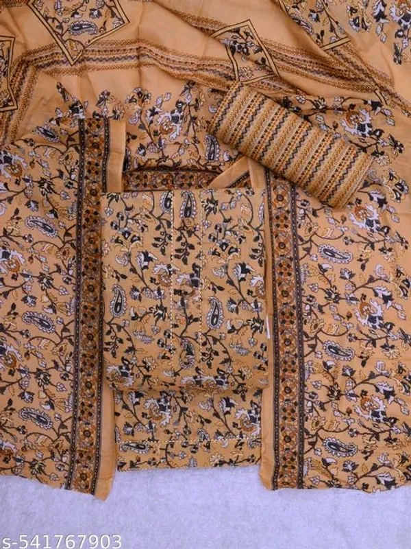 Women's Cotton Printed Unstitched Salwar Suit Material/Trending Suit,Trendy Suits & Dress Material