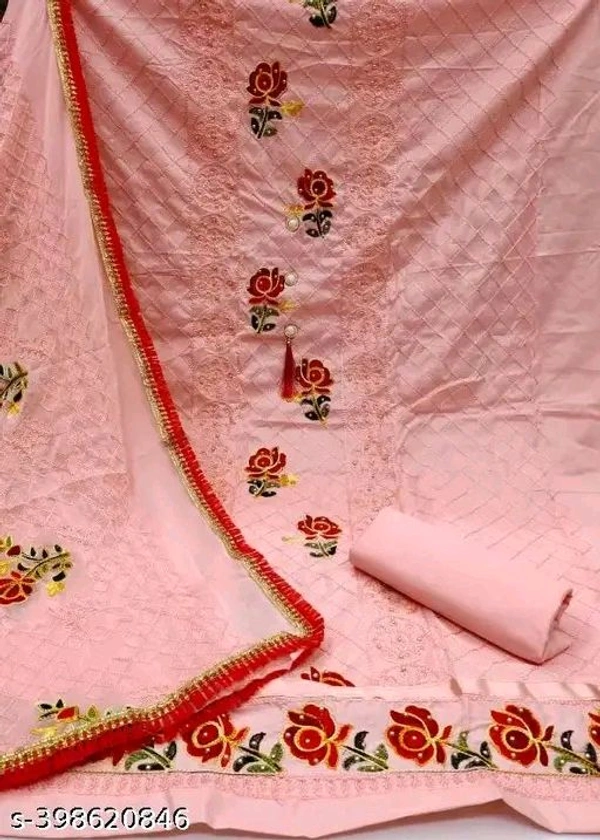COLOURSTORY® Cotton Suit Dress Material,Unstitched Cotton Blend Kurta,Churidar Material Embellished,Semi Stitched Cotton Blend Salwar Suit Material Solid,suits material for girls,best cotton suits material