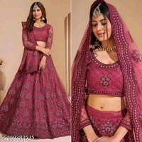 Embroidered Lehenga Choli Set with Dupatta for girls and womens || Chain Work Party Wear Lehenga || Designer Chain Embellished Lehenga
