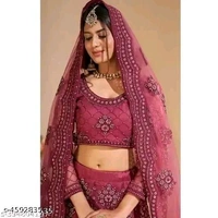 Embroidered Lehenga Choli Set with Dupatta for girls and womens || Chain Work Party Wear Lehenga || Designer Chain Embellished Lehenga