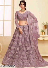 Wondor Chain Cording Lehenga Choli ( Semi Stitched )