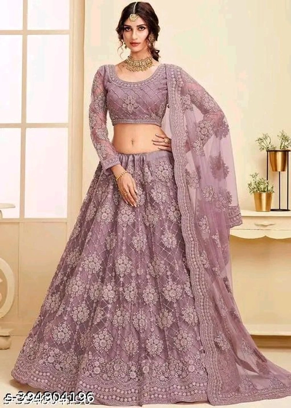 Wondor Chain Cording Lehenga Choli ( Semi Stitched )