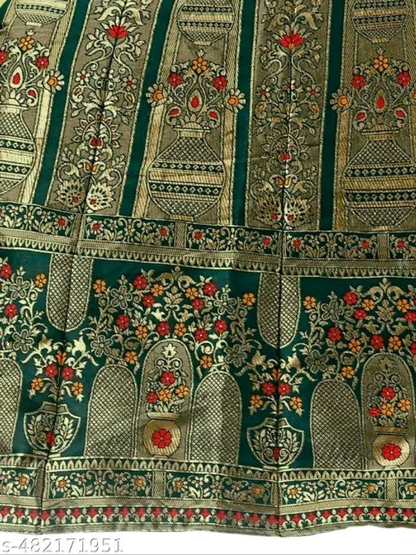 banarasi art silk  jacuard   lehenga choli  with  women  wedding party