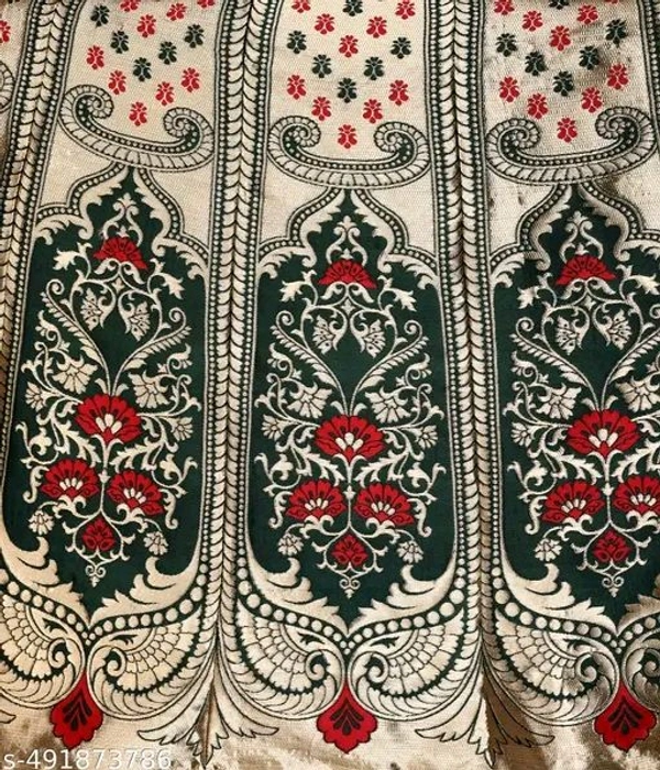 Green and Red Banarasi Silk Work Lehnega Choli with Dupatta For Marriage,Holi,Navaratri,Engagement Parties or Bridal Showers,Anniversaries, Birthday,Reception,Sangeet or Mehendi