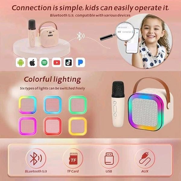 Bluetooth Karaoke Speaker with Microphone