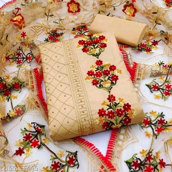 Attractive Women Cotton  Dress Materials *
Top Fabric: Cotton
