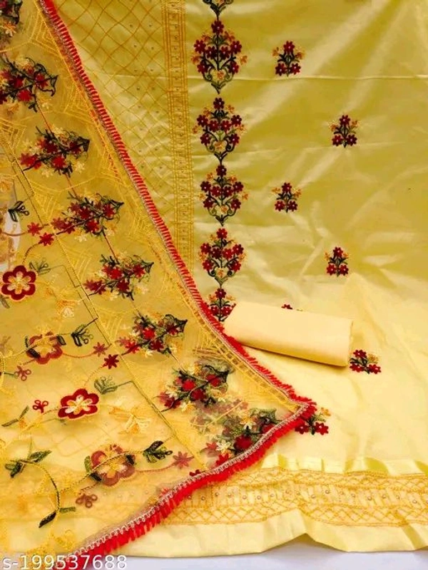 Attractive Women Cotton  Dress Materials *
Top Fabric: Cotton