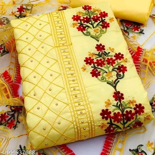 Attractive Women Cotton  Dress Materials *
Top Fabric: Cotton