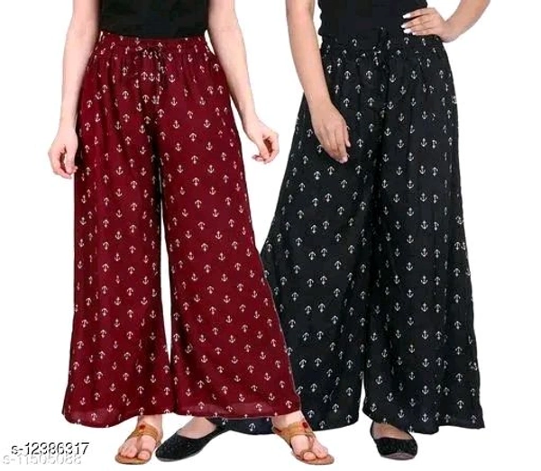 Women’s Printed Palazzo | Soft Rayon Fabric | Ethnic & Casual Wear | Comfortable & Stylish. Printed Palazzo for Women  Rayon Palazzo Pants  Ethnic & Casual Palazzo  Stylish Palazzo for Daily Wear  Palazzo with Elastic Waistband  Floral Print Palazzo  Comfortable & Trendy Palazzo - 26