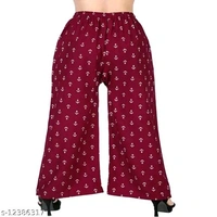 Women’s Printed Palazzo | Soft Rayon Fabric | Ethnic & Casual Wear | Comfortable & Stylish. Printed Palazzo for Women  Rayon Palazzo Pants  Ethnic & Casual Palazzo  Stylish Palazzo for Daily Wear  Palazzo with Elastic Waistband  Floral Print Palazzo  Comfortable & Trendy Palazzo - 26