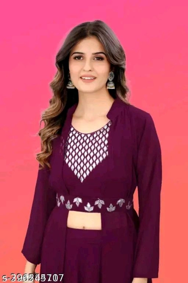 Fancy Elegant Women Top & Bottom Sets - Xxl