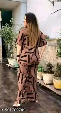 Urbane Partywear Women Top & Bottom Sets - M
