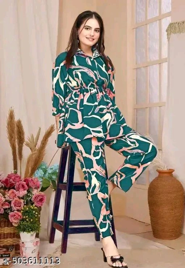Urbane Glamorous Women Top & Bottom Sets - Xl
