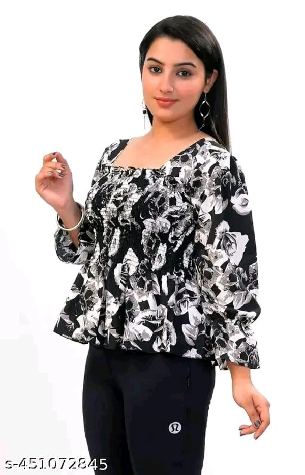 Fancy Feminine Women Tops & Tunics - S