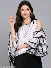 RAABTA WHITE SMAL DOT PRINTED SNP19 TO - S