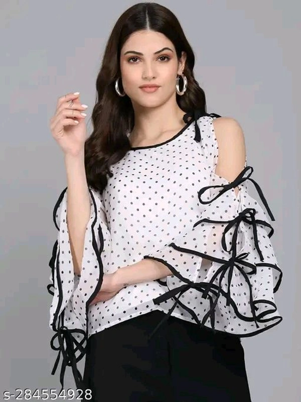 RAABTA WHITE SMAL DOT PRINTED SNP19 TO - S