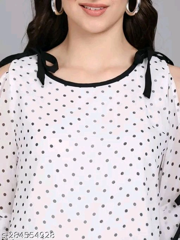 RAABTA WHITE SMAL DOT PRINTED SNP19 TO - Xl