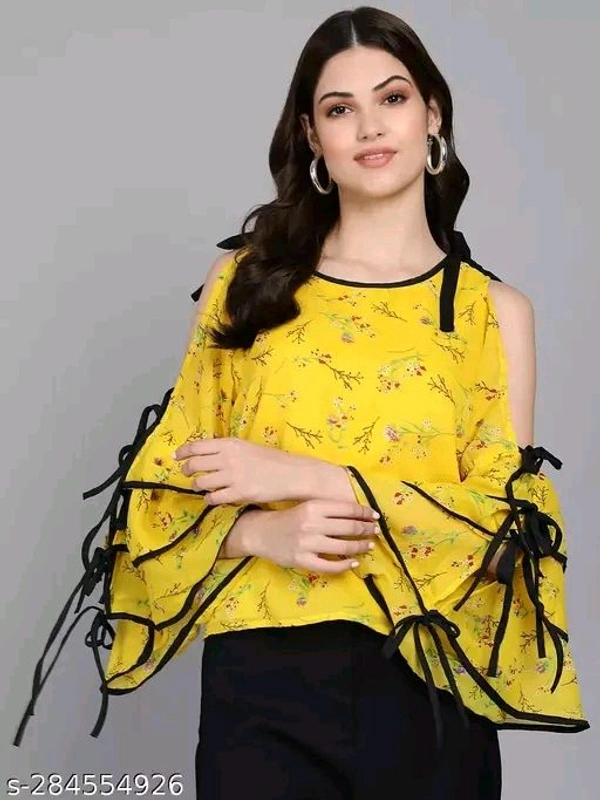 RAABTA YELLOW GGT PRINT SNP 19 TOP - S