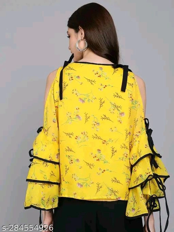 RAABTA YELLOW GGT PRINT SNP 19 TOP - M