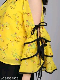 RAABTA YELLOW GGT PRINT SNP 19 TOP - M
