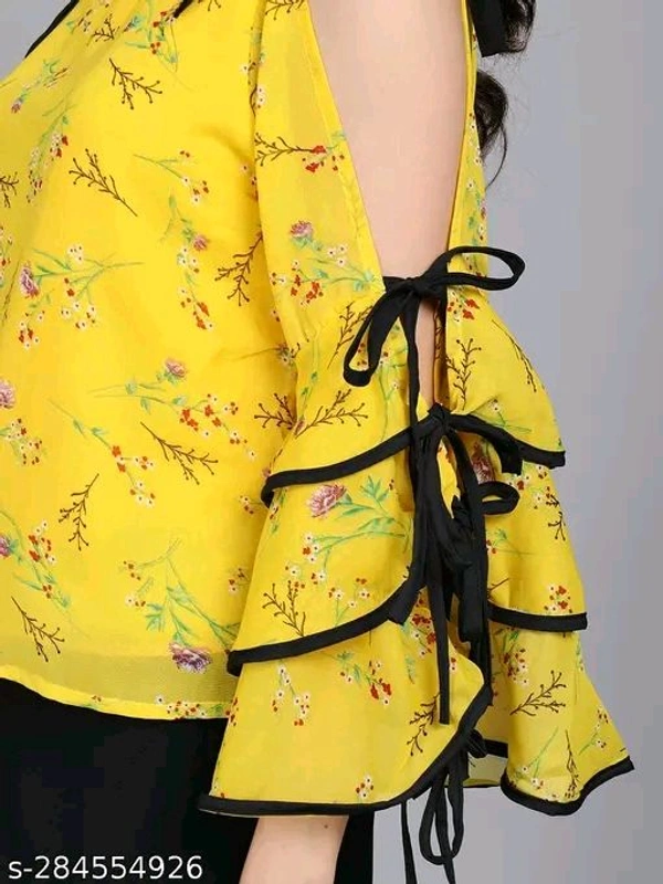 RAABTA YELLOW GGT PRINT SNP 19 TOP - M