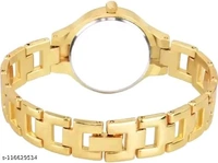 Unique Flower Designer Round Dial Attractive Metal Belt Analog Watches for Women