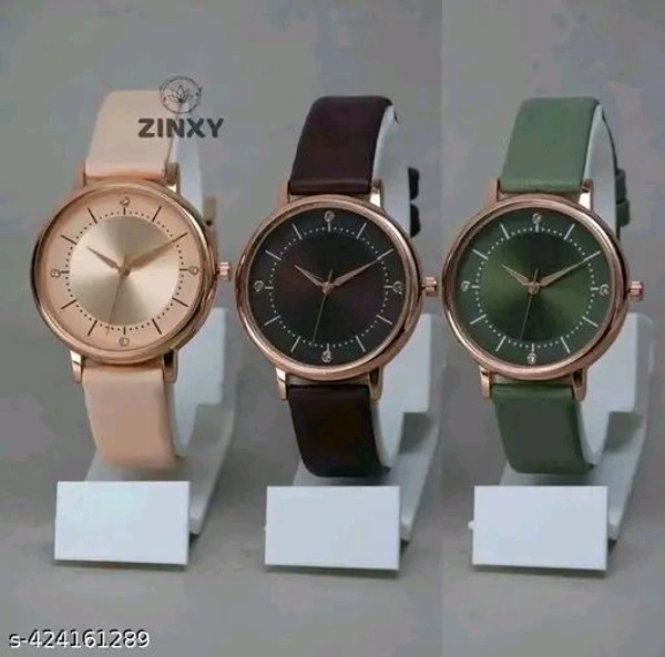 Luxury Pack of 3 Analog Watch for Women