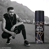 Oscar Forever Paris Black Nano Travel Size Pack Deo Perfume Body Spray - For Men (40ml X 2 )