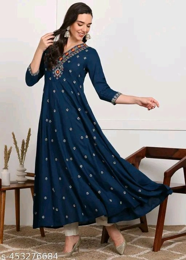 Anarkali Flared Sequin Embroidered - Xl