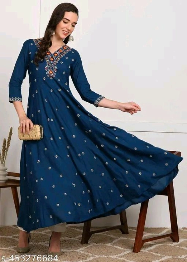 Anarkali Flared Sequin Embroidered - Xl
