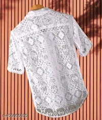 NET HALF SLEEVE MEN'S COLLAGE BOY SHIRTS - Xs