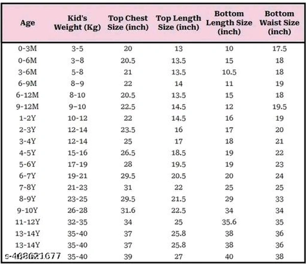 ALI DRESSES Tinkle Girls Top & Bottom Sets - 9 Years