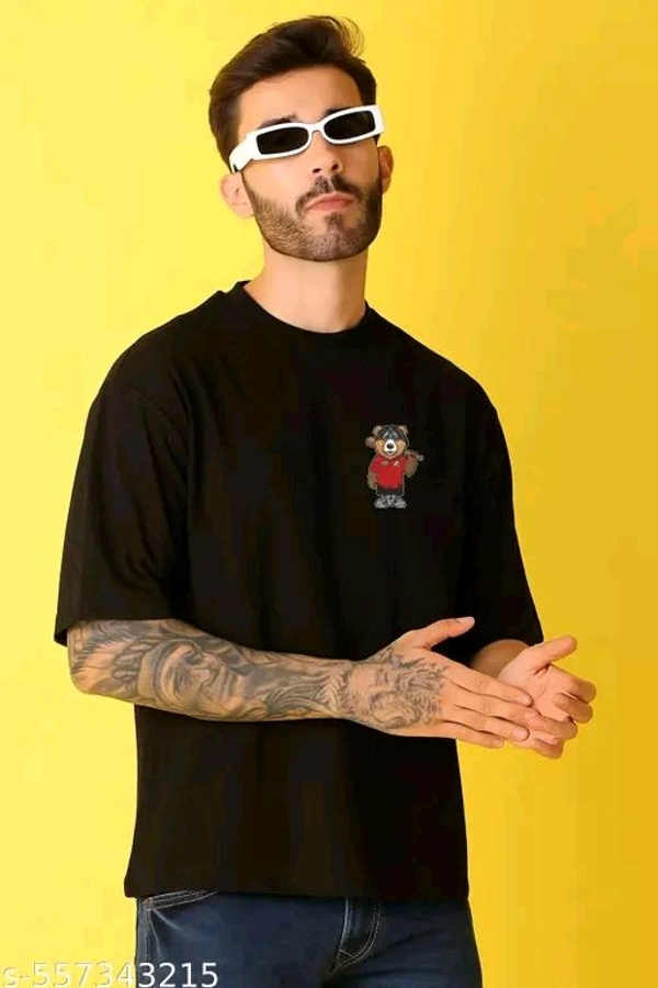 Men Cotton Blend Oversize Tshirts - Xl